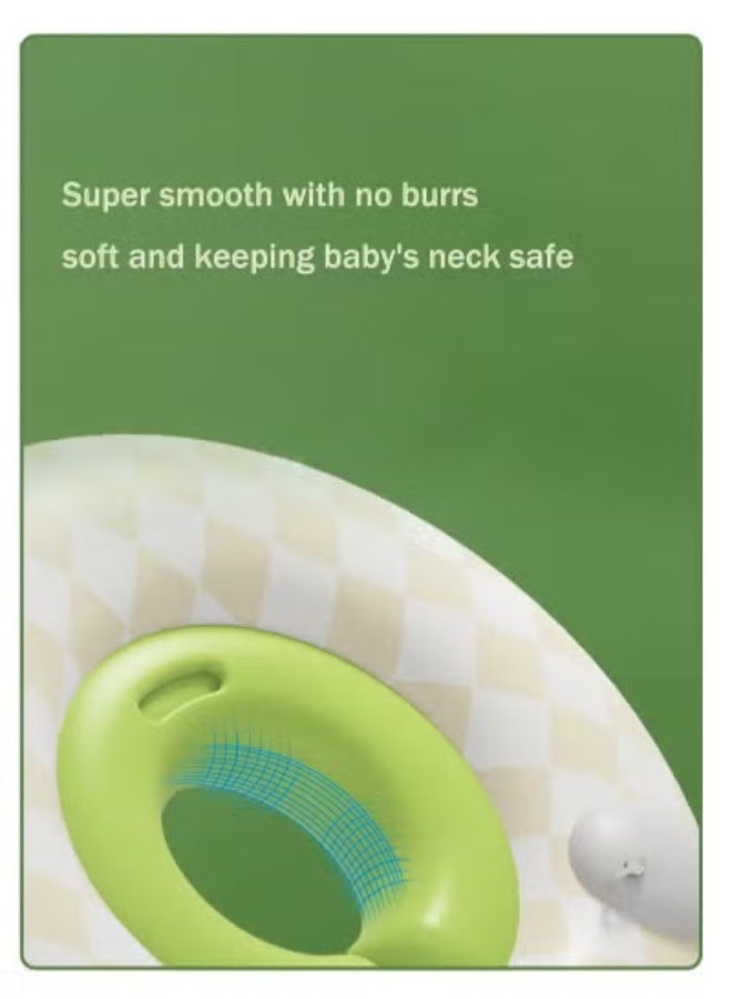 خاتم سباحة الطفل ، تعويم السباحة للأطفال مناسبة ل 0-8 أشهر الصغار الأولاد والبنات ، غير قابلة للنفخ تعويم الحر للرضع حمام سباحة أكثر أمانا حلقة السباحة لينة مقاومة للماء - Image 4