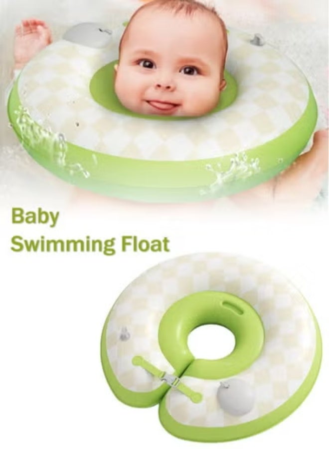 خاتم سباحة الطفل ، تعويم السباحة للأطفال مناسبة ل 0-8 أشهر الصغار الأولاد والبنات ، غير قابلة للنفخ تعويم الحر للرضع حمام سباحة أكثر أمانا حلقة السباحة لينة مقاومة للماء - Image 1