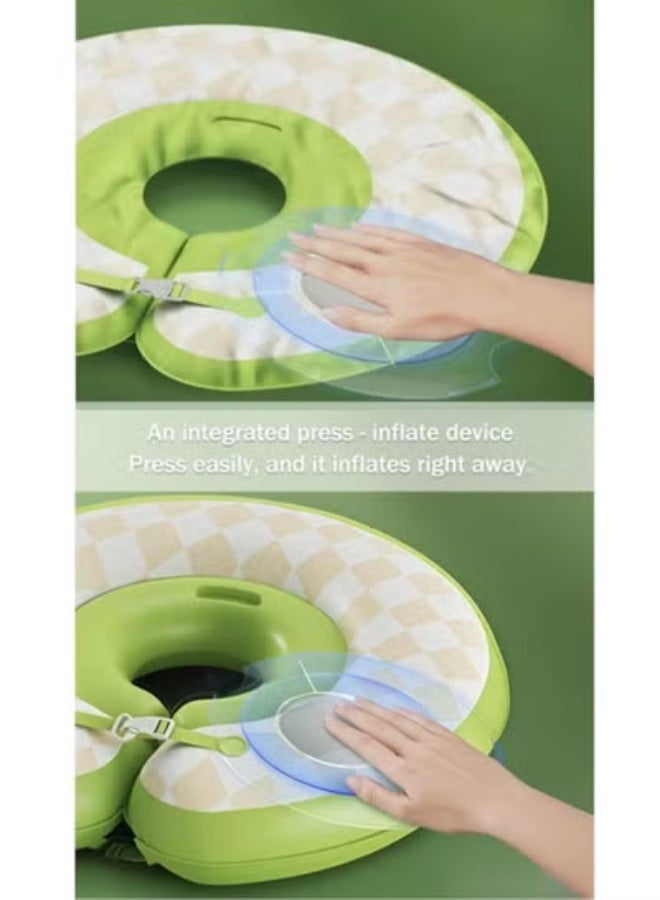 خاتم سباحة الطفل ، تعويم السباحة للأطفال مناسبة ل 0-8 أشهر الصغار الأولاد والبنات ، غير قابلة للنفخ تعويم الحر للرضع حمام سباحة أكثر أمانا حلقة السباحة لينة مقاومة للماء - Image 2