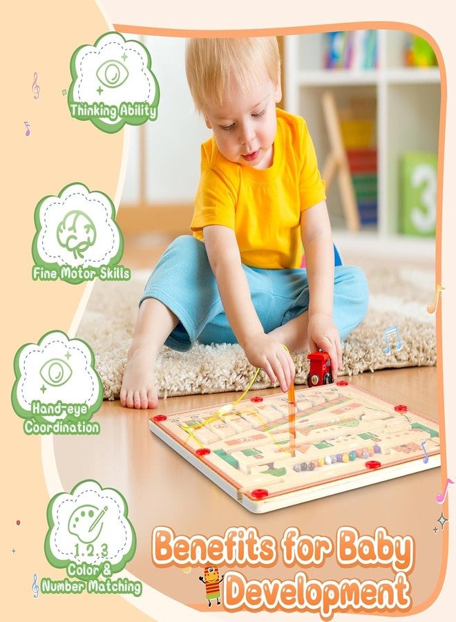 BeFunky Magnetic Colour and Number Maze, Montessori Wooden Toys for 3 4 5 6 Year Olds, Colour Sorting Toys for Toddlers Fine Motor Skills Educational LearningToys for Boys Girls Gifts - Image 5