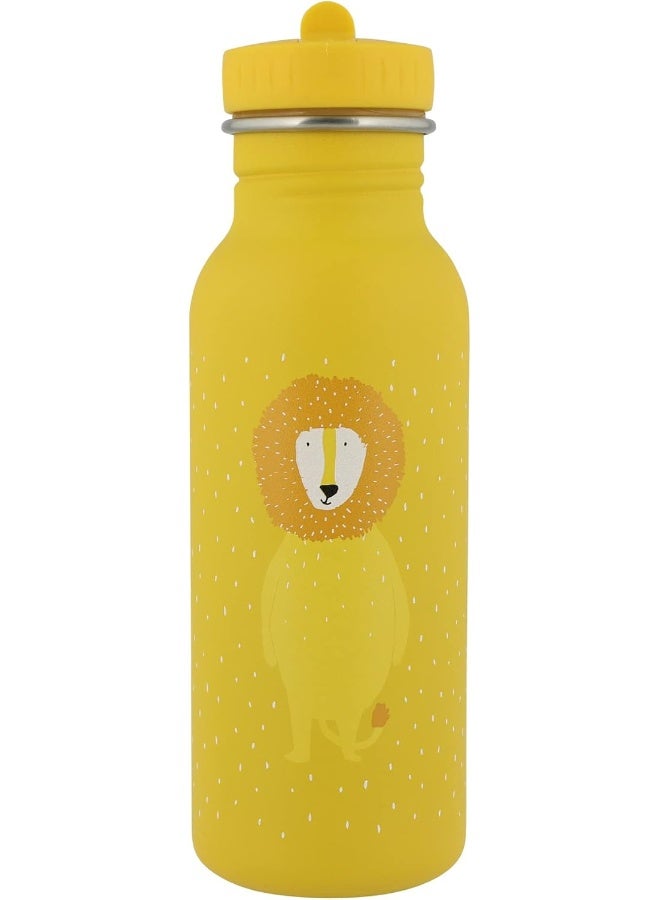 Trixie Mr. Lion Water Bottle - 500ml Stainless Steel, Yellow - Image 1