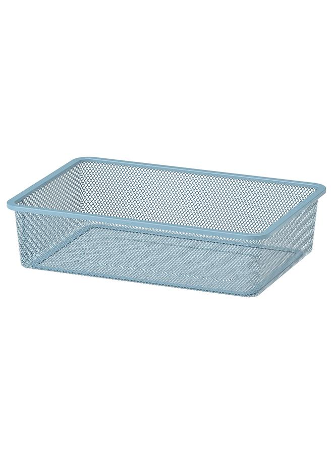 Zaboon Mesh storage box, grey-blue, 42x30x10 cm - Image 1