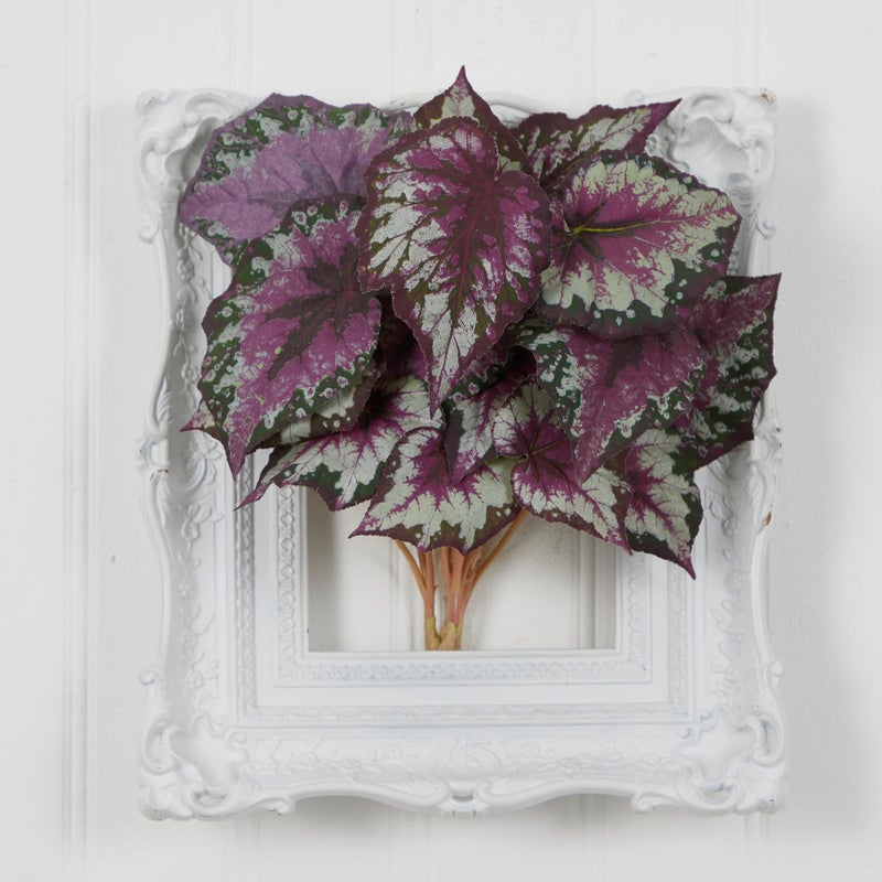 Nearly Natural Wax Begonia Bush (Set of 6) - Image 4