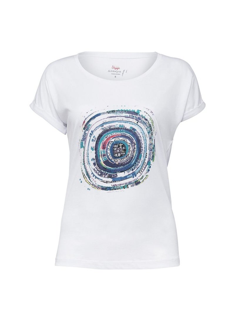 Biggdesign Womens Shirts Short Sleeve Cotton Crewneck T shirts for Women  - Image 1