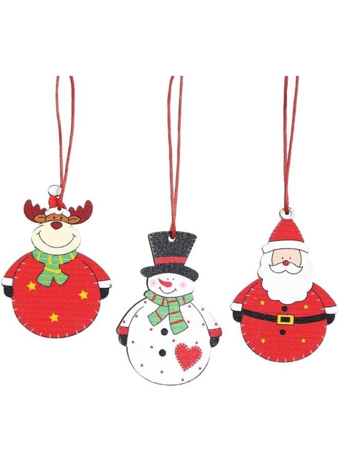 BGM 3-Piece Decorative Wooden Pendant Multicolour - Image 1