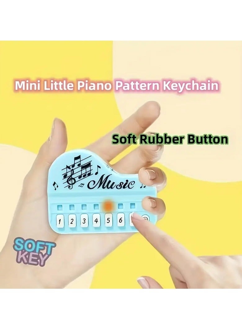 Gonice Mini Small Piano, Mini Electronic Organ Small Pendant, Luminous Music Toy Keychain, Playing Music Sounding Small Piano Small Gift  - Image 3