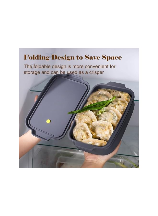 S-TOP Silicone Bread Pan with Lid for Sourdough Baking, Foldable Loaf Pan for Homemade Toast and Sandwiches, Nonstick Heat Resistant Silicone Mold for Ovens, Space Saving Baking Tool for Kitchens - Image 4