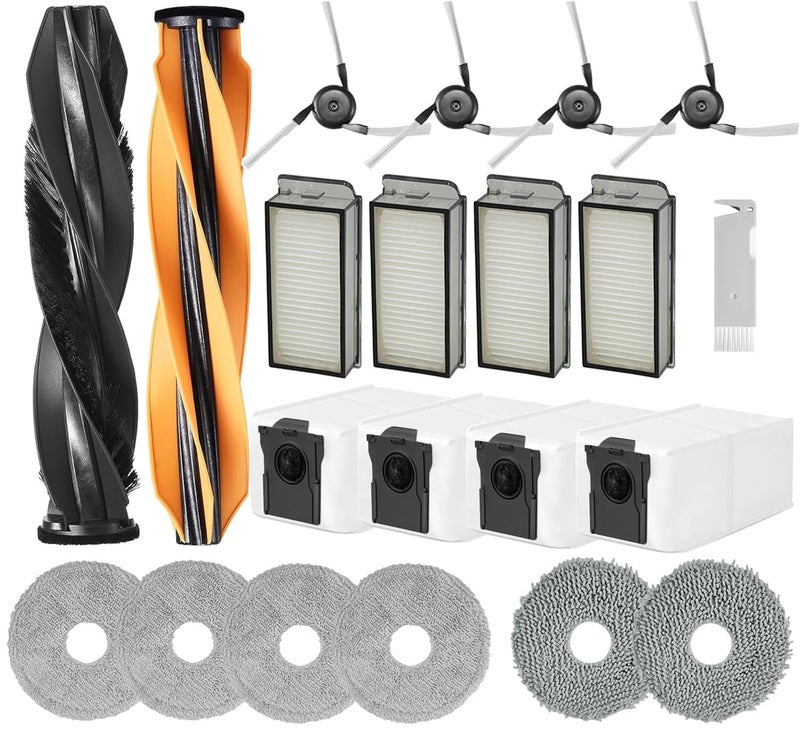 Dreame X50 Ultra Replacement Parts Accessories for Dreame X50 Ultra Complete L50 Ultra X50 Master L40s Pro Ultra MOVA V50 Mop Pads X6 Dust Bags X4 HEPA Filter X4 Main Brushes X2 Side Brushes X4