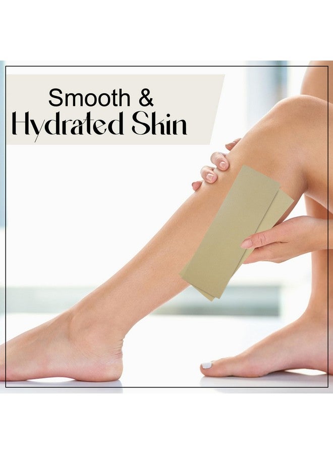 GLUN Beige Wax Strips for Removing Hair Without Wax, 140 Pieces Beige Colour Strips, Hair-Free Skin, Gentle and Effective Hair Removal Nonwoven Strips - Image 3