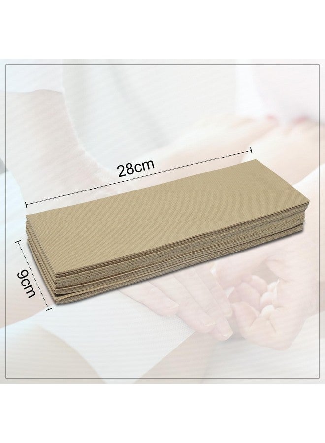 GLUN Beige Wax Strips for Removing Hair Without Wax, 140 Pieces Beige Colour Strips, Hair-Free Skin, Gentle and Effective Hair Removal Nonwoven Strips - Image 4