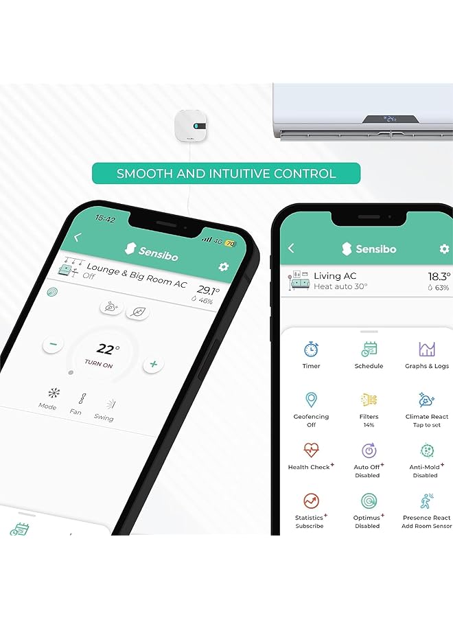 Sensibo Air Smart Air Conditioner Controller. Homekit Certified. 60 Seconds Installation. Maintains Comfort And Energy Saving Features. Compatible With Google Alexa Homekit And Siri - Image 4