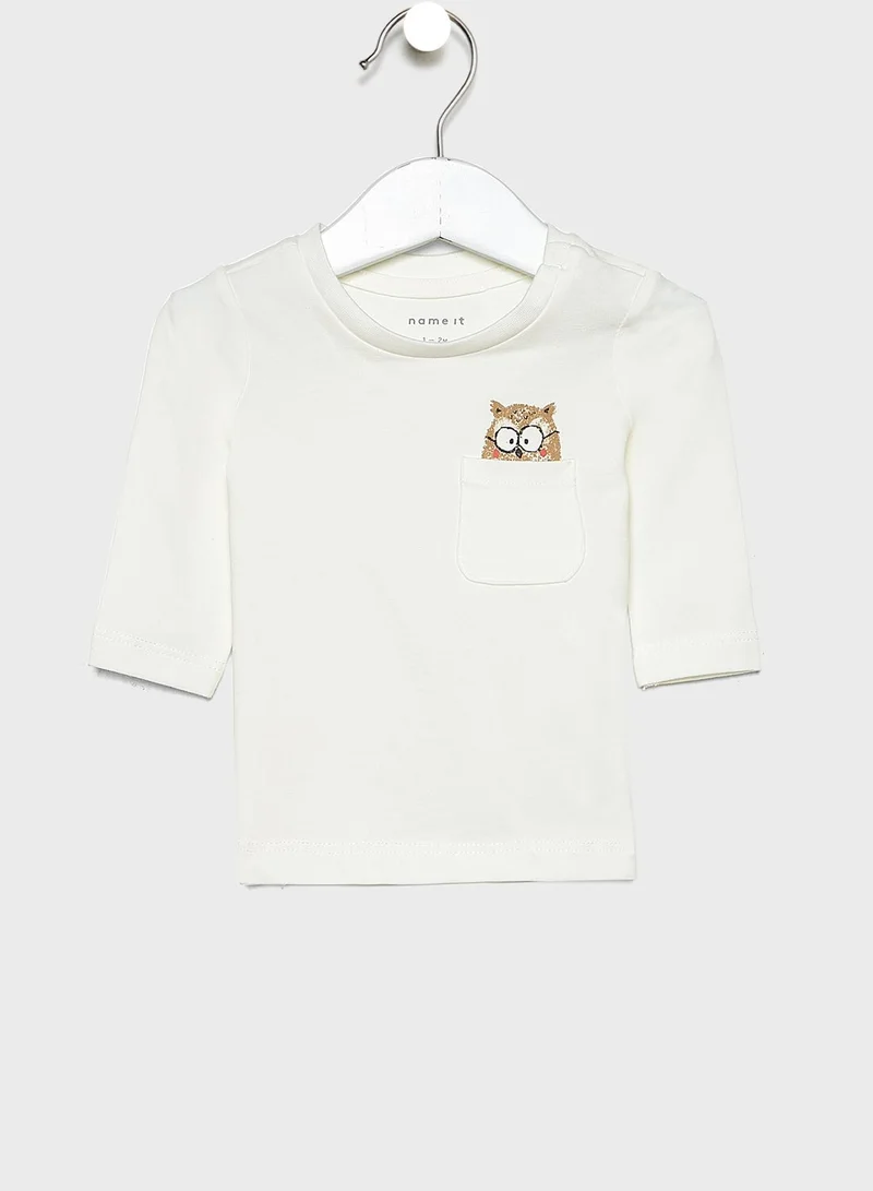 NAME IT Infant Owl Peecking T-Shirt