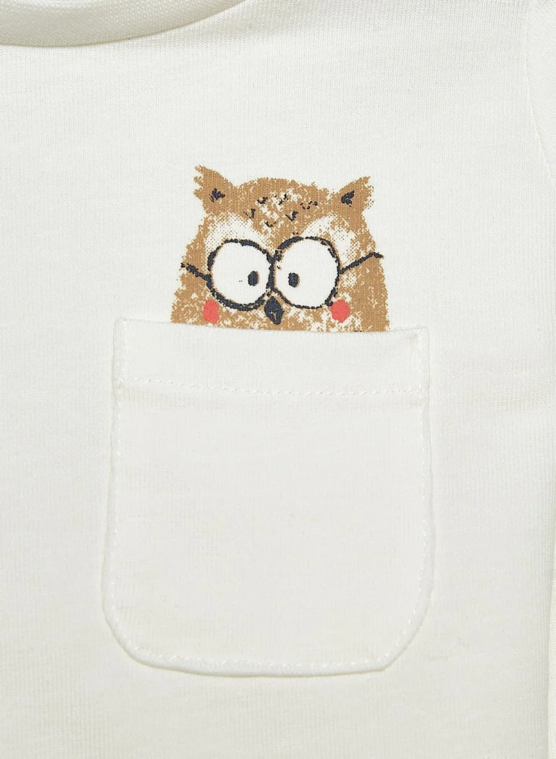 NAME IT Infant Owl Peecking T-Shirt