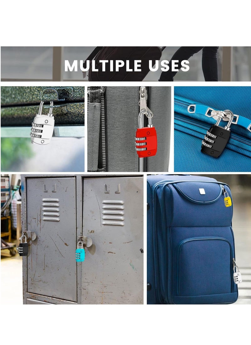 Generic Luggage Locks Password Travel Lock 3 Digit Sliding Colour Combination Padlocks for Travel Bag Suitcases Backpacks Storage Cabinets (3 Colors)  - Image 4