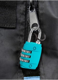 Generic Luggage Locks Password Travel Lock 3 Digit Sliding Colour Combination Padlocks for Travel Bag Suitcases Backpacks Storage Cabinets (3 Colors)  - Image 3