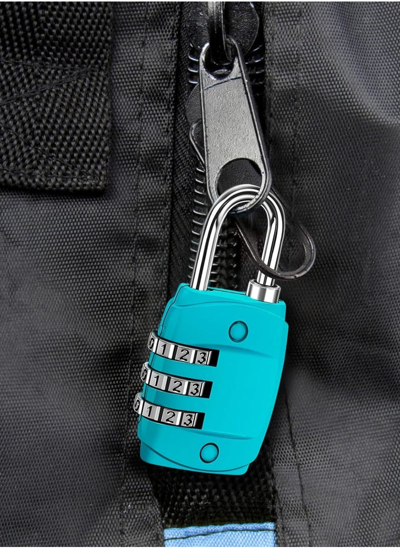 Generic Luggage Locks Password Travel Lock 3 Digit Sliding Colour Combination Padlocks for Travel Bag Suitcases Backpacks Storage Cabinets (3 Colors)  - Image 3