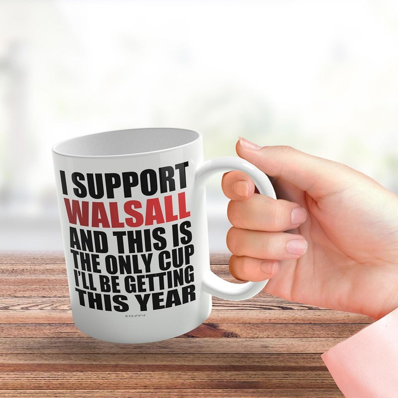 Stuff4 كوب مضحك لعيد الأب هدية كرة القدم لمشجعي والسول - كوب فوتي أونلي - أكواب مزحة هدية عيد ميلاد للابن والأب والأخ والعم والزميل والصديق وابن العم، 11 أونصة سيراميك آمن للغسالة أكواب قهوة وشاي - Image 3