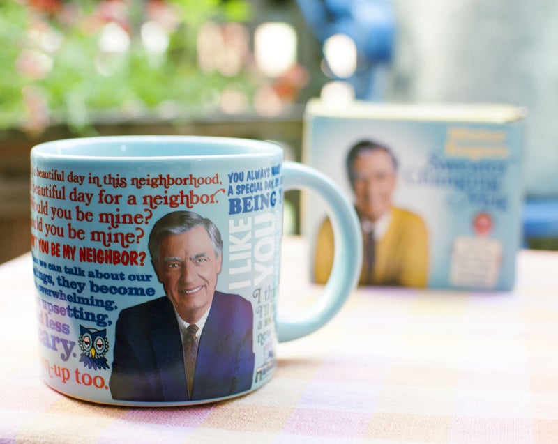 The Unemployed Philosophers Guild Mister Rogers Heat Changing Color Transforming Mug - Hot Coffee Changes Mr Rogers' Outfit, Comes in a Fun Box, 14 oz - Image 3