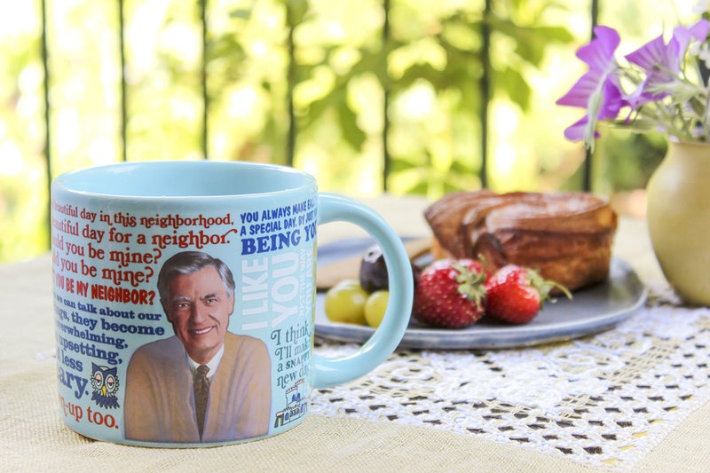 The Unemployed Philosophers Guild Mister Rogers Heat Changing Color Transforming Mug - Hot Coffee Changes Mr Rogers' Outfit, Comes in a Fun Box, 14 oz - Image 4