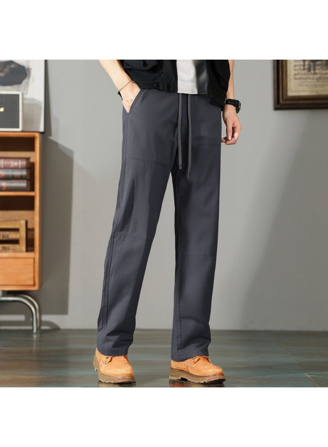 FOLUNSI men's Casual Pants With Elastic Waist, Breathable Loose Straight-leg Stretch Joggers - Versatile Athletic Trousers - Image 3