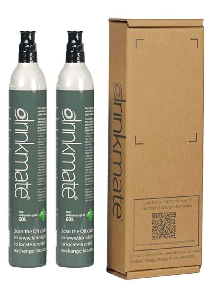 DrinkMate - ٍSoda maker cylinders, Twin pack - Image 1