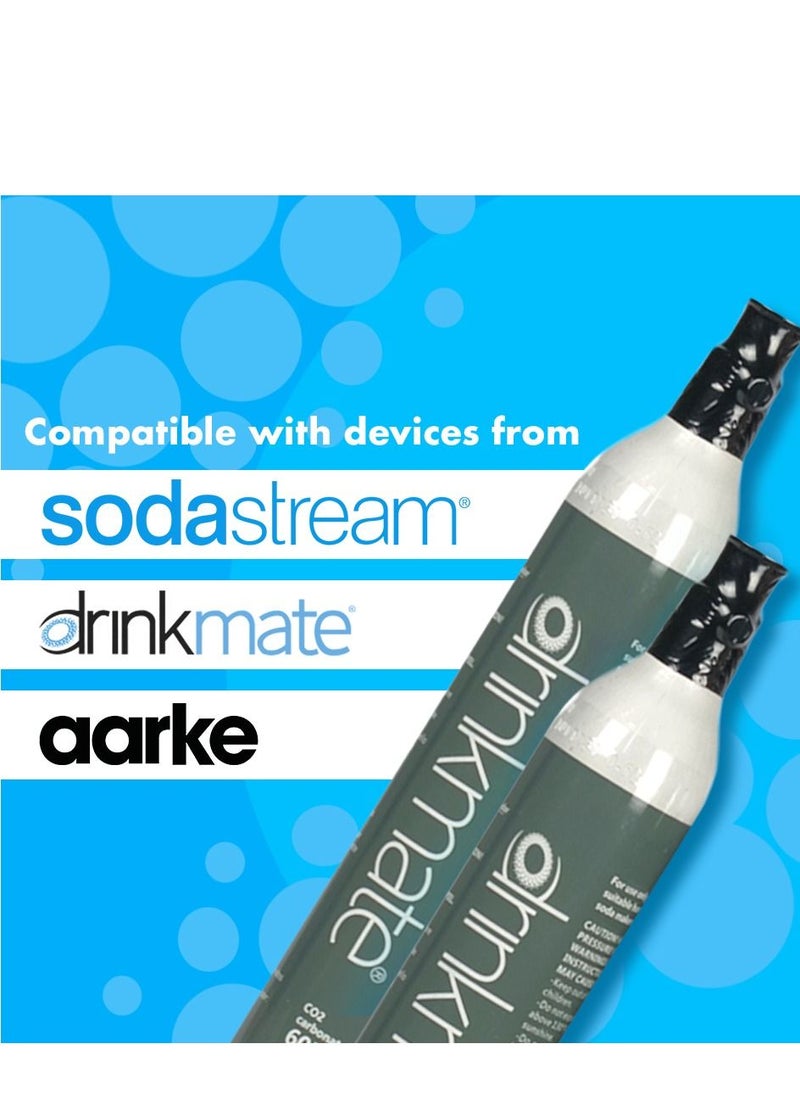 DrinkMate - ٍSoda maker cylinders, Twin pack - Image 1