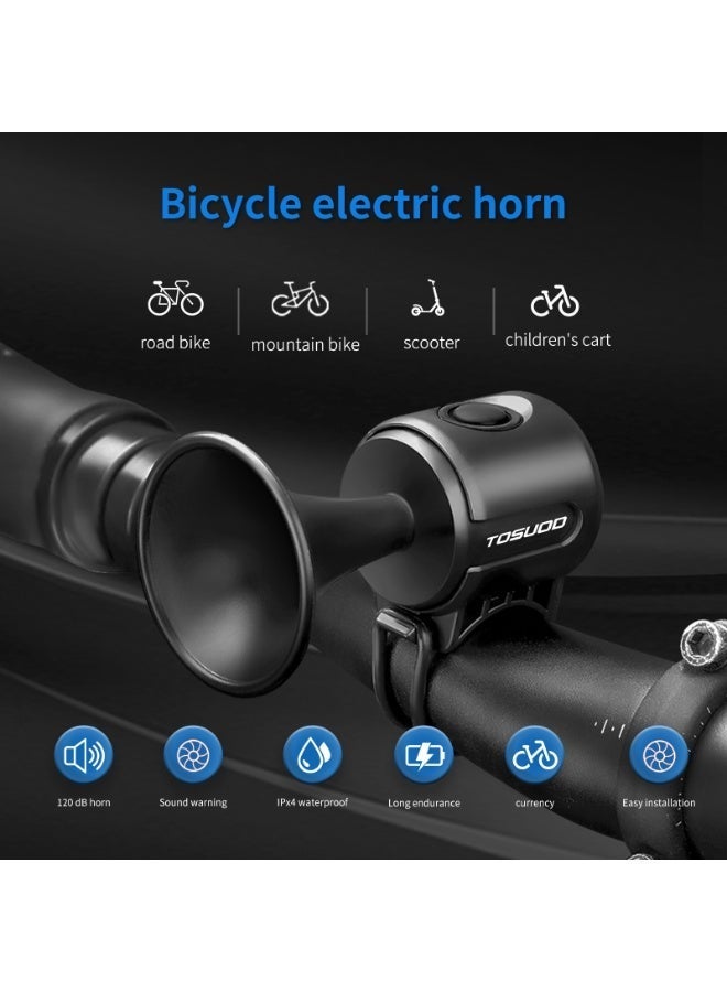 TOSUOD Electric Bicycle Horn 120dB Loud Volume IPX4 Waterproof - Image 2