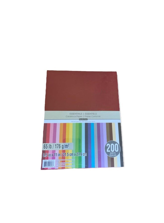 Recollections Cardstock Paper  Essentials 20 Colors - 200 Sheets 8-1 2 X 11 - Image 3