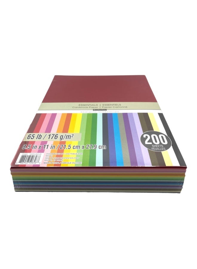 Recollections Cardstock Paper  Essentials 20 Colors - 200 Sheets 8-1 2 X 11 - Image 2