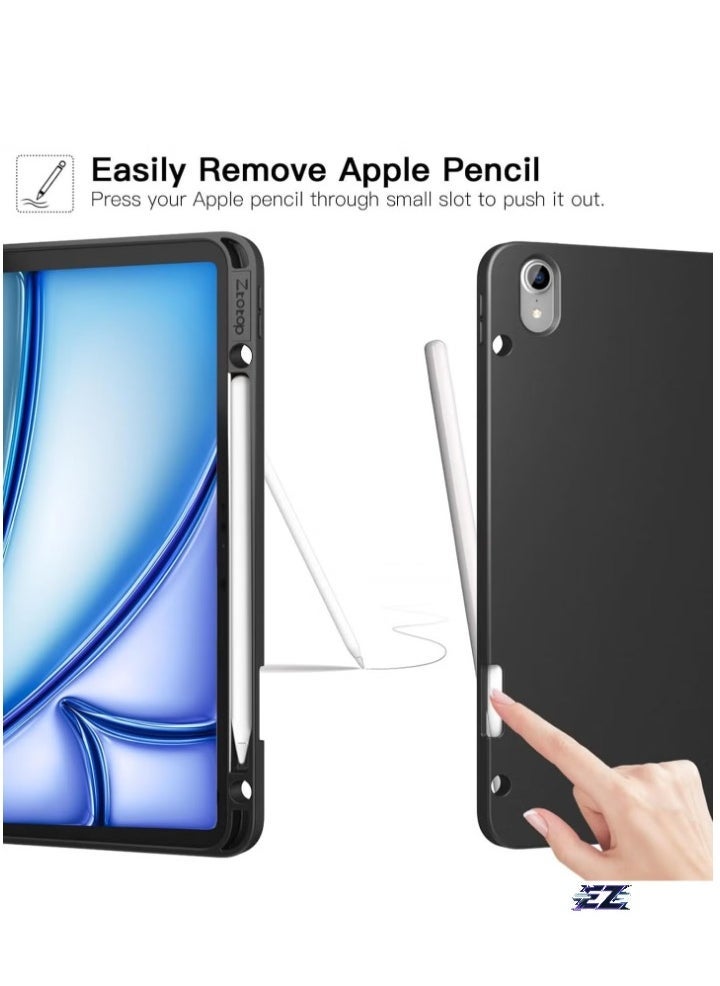 ELTRAZONE iPad Air 13 Inch Case M2 2024 – Smart iPad Case with Pencil Holder, Supports Pencil Pro and Pencil (USB-C), Touch ID Compatible, Auto Wake/Sleep Function – Durable, Stylish Protection for iPad Air 2024 - Image 2