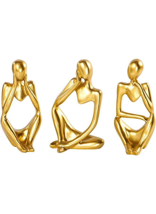 Zastion Bmlcgj Thinker Statue Gold Decor Abstract Art Sculpture, Golden Resin Collectible Figurines For Home Living Room Office Shelf Decoration,Great Gift Ideas (Gold) - pzsku/Z117642A61774B3F86C20Z/45/_/1731942520/ae7b8ed0-ebe3-4275-ae57-7cc5326ffc27