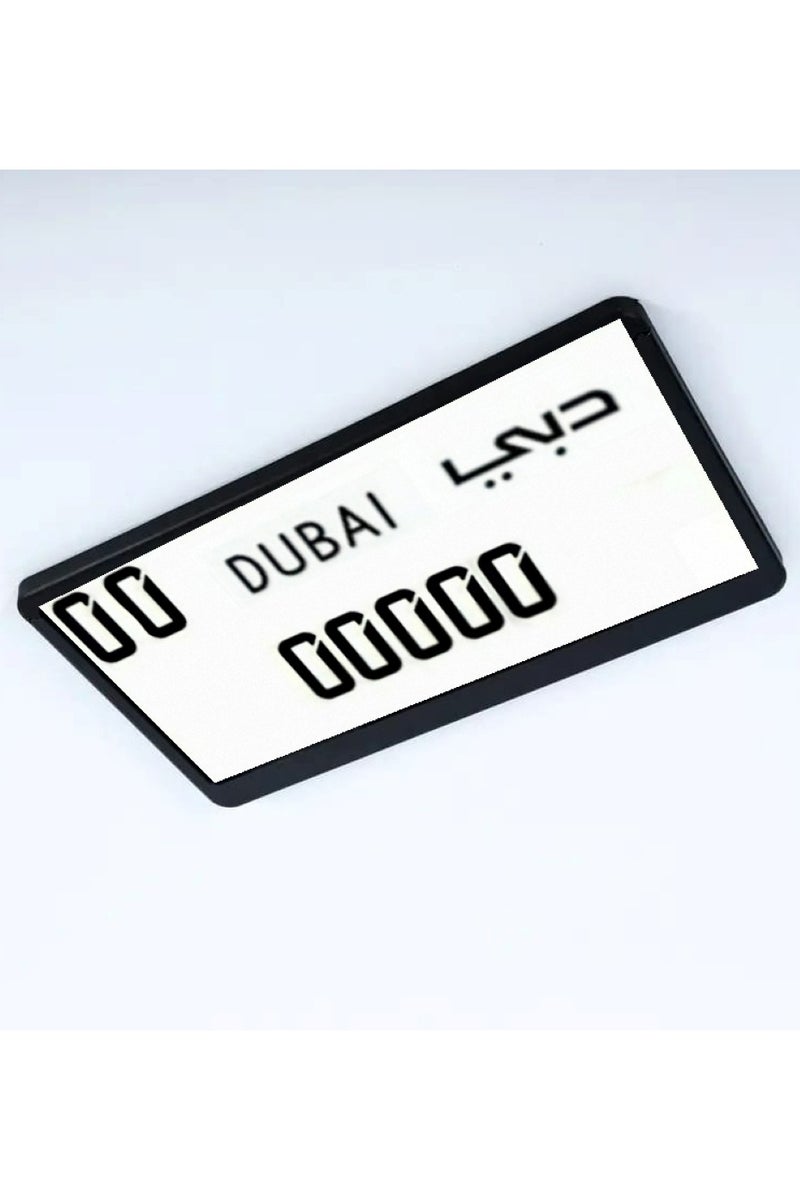 إيتافا إطار لوحة أرقام السيارة القصير – دبي | حامل لوحة رقم خلفي أو أمامي | غطاء لوحات فاخر للسيارات | حماية اللوحة الأمامية والخلفية لإمارة دبي - Image 2