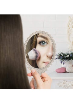 Oasisgalore Handheld Mirror with Handle, Hand Mirrors for Women Travel Small Vintage Purse Mirrors  - Image 4