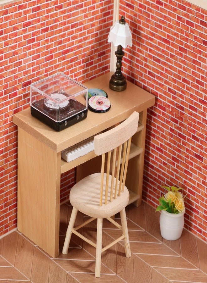 VOSAREA 1 Set Dollhouse Cd Player Model: Mini Record Player with Records for Dollhouse - Tiny House Furniture Decoration for Setup - Image 3
