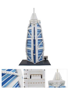 wange The BURJ AL ARAB Hotel Of Dubai Building Blocks Set-1300+PCS Assembly Architecture Model Educational Building Toys For Kids  - Image 4