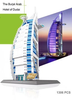 wange The BURJ AL ARAB Hotel Of Dubai Building Blocks Set-1300+PCS Assembly Architecture Model Educational Building Toys For Kids  - Image 2