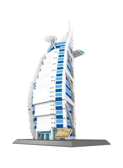 wange The BURJ AL ARAB Hotel Of Dubai Building Blocks Set-1300+PCS Assembly Architecture Model Educational Building Toys For Kids  - Image 1