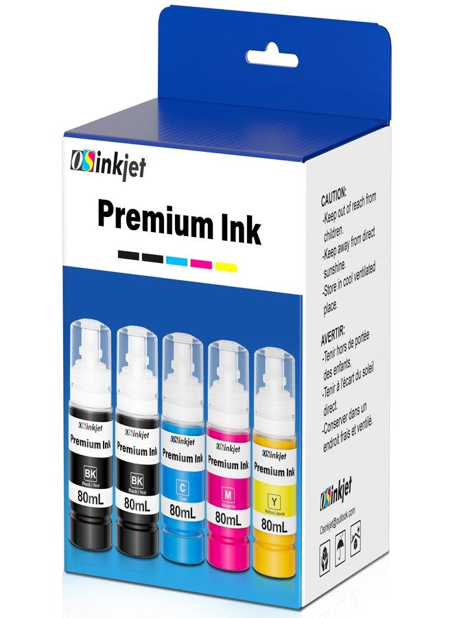 Osinkjet 522 Ink Refill Bottles Combo Pack Compatible for Eco Tank ET-2800 ET-2720 ET-2803 ET-2400 ET-4800 ET-4700 ET-2840 ET-4810, 522 T522 Ink Ultra-high Capacity Bottle - Image 1