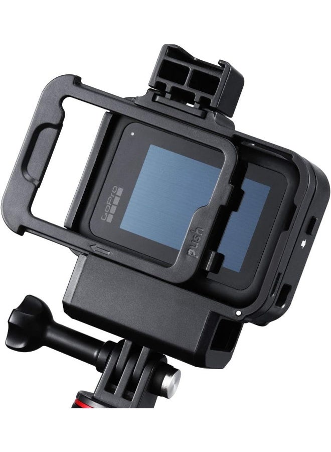 Yantralay Renewed - Yantralay YT-G8 Vlogging Case for Hero 8 | Cold Shoe Mount, Microphone Adapter, 52mm Filter Ring | Easy Battery Access | Complete Kit with Lens Protector - Black - Image 3