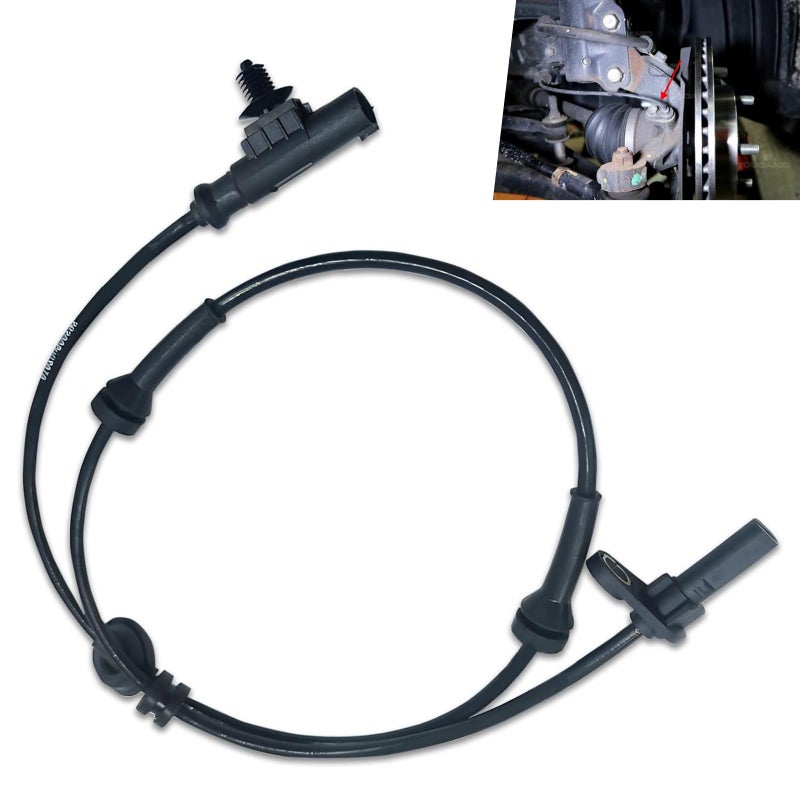 dawfall Pack-1 Automobile Wheel Speed Sensor, Anti-Lock Brake System Rear Left ABS Sensor, Directly Installed Standard Accessories Replacement 3630050U2010, Compatible with Heyue Models (Black) - Image 1