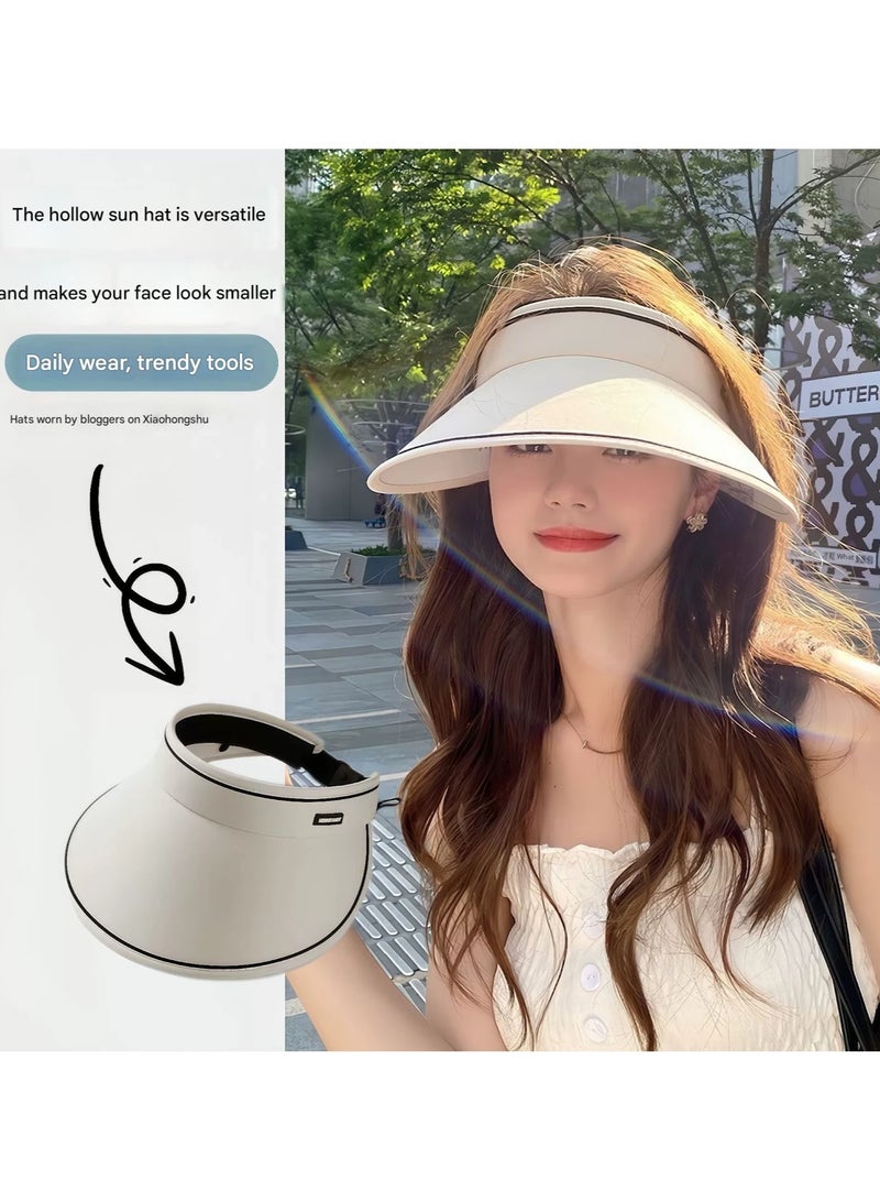 Goolsky Women UPF50 Sun Visor Hat Wide Brim Foldable UV Protection Summer Outdoor Sun Hat  - Image 3