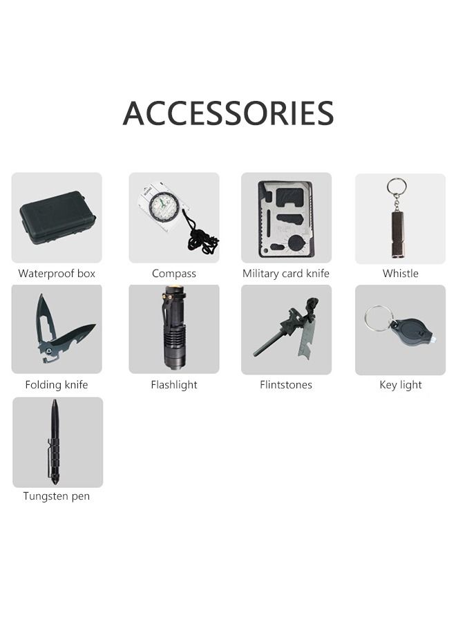 GROIC المهنية مجموعة الحبال معدات والعتاد أدوات لوازم ل SOS الطوارئ التكتيكية المشي لمسافات طويلة الصيد الكوارث التخييم مغامرات - Image 2