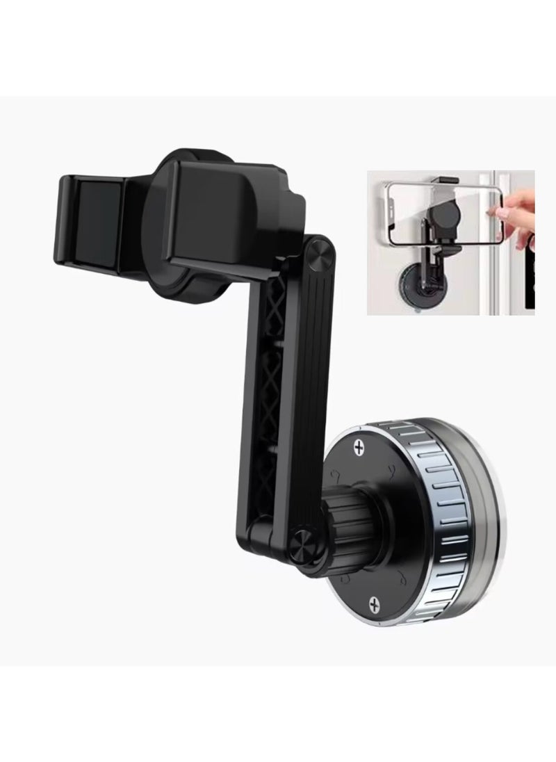 Generic Vacuum Suction Phone Holder, Strong Wall and Desk Mount with Adjustable 360° Rotation, No Damage, Universal Phone Stand for home, office, cars  - Image 1