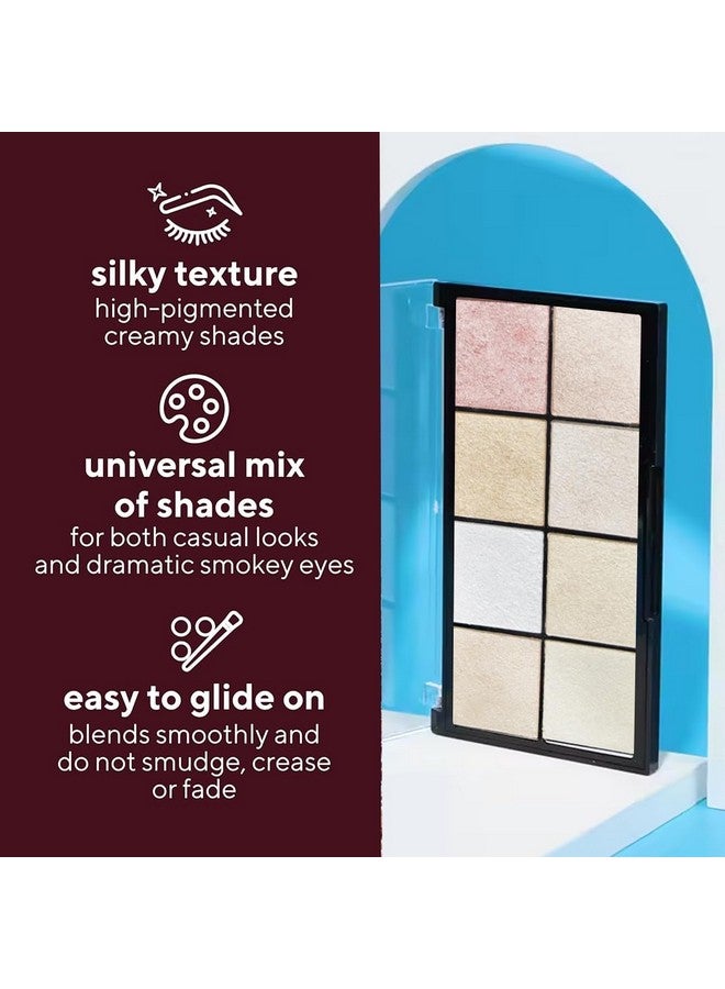 adbeni 8-Color Eyeshadow & Highlighter Palette 22Gm | Versatile Shades For Stunning Eye Looks & Luminous Highlights | Enhance Your Natural Beauty With Long-Lasting Pigments - Image 3