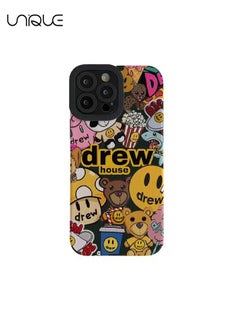 Compatible with iPhone 15 Pro Cases, Patterned Graffiti Phone Cases, Silicone Phone Cases - Stylish and handsome phone cases - Durable Drop Protection