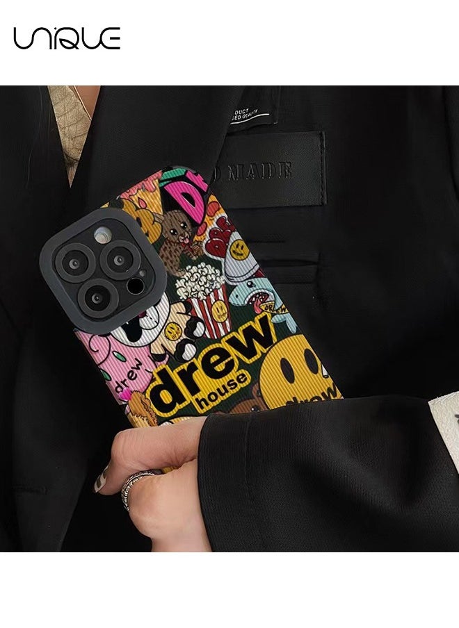 Unique - Compatible with iPhone 15 Pro Cases, Patterned Graffiti Phone Cases, Silicone Phone Cases - Stylish and handsome phone cases - Durable Drop Protection - Image 1