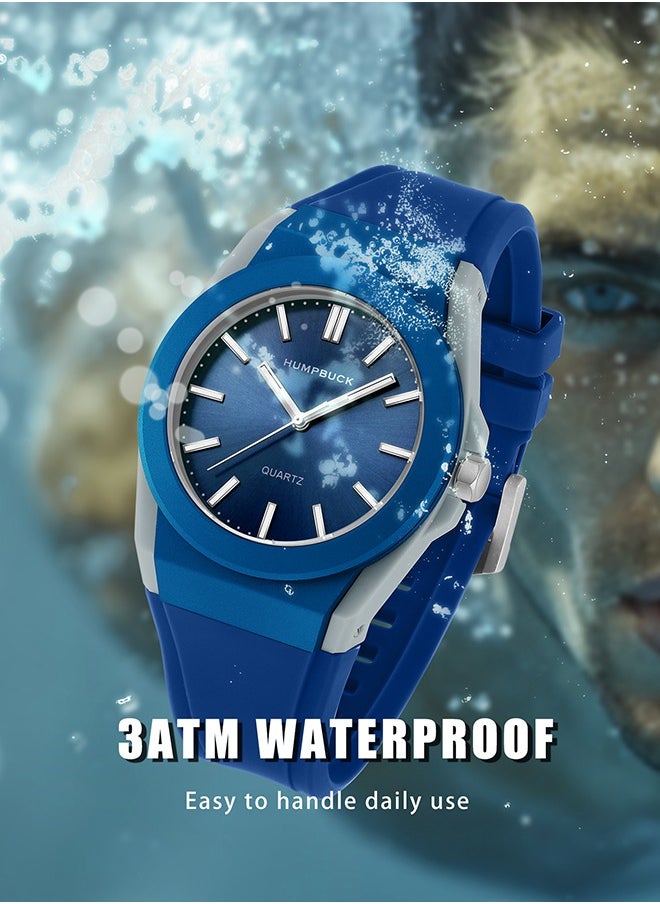 HUMPBUCK - Watches for Men & Women Fashion Casual Ultra-thin Plastic Quartz Light Sport Wristwatch Gifts for Men & Women - Image 1