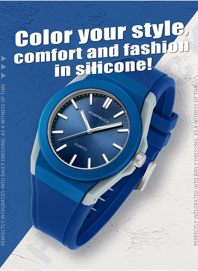 HUMPBUCK - Watches for Men & Women Fashion Casual Ultra-thin Plastic Quartz Light Sport Wristwatch Gifts for Men & Women - Image 1