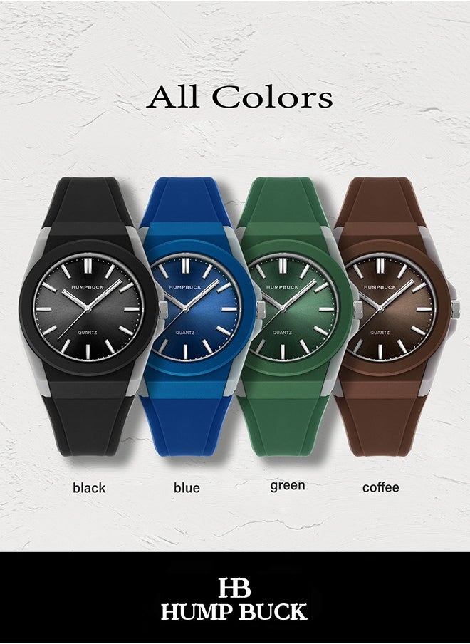 HUMPBUCK - Watches for Men & Women Fashion Casual Ultra-thin Plastic Quartz Light Sport Wristwatch Gifts for Men & Women - Image 1