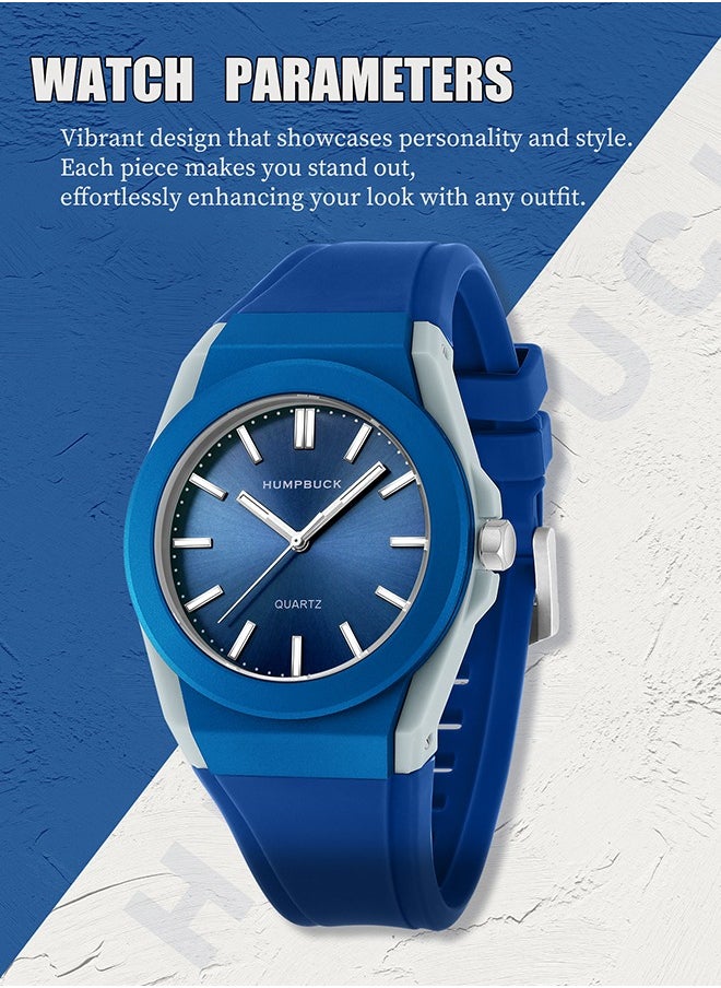 HUMPBUCK - Watches for Men & Women Fashion Casual Ultra-thin Plastic Quartz Light Sport Wristwatch Gifts for Men & Women - Image 1